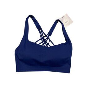 Lululemon FlexyFlex Strappy Yoga Bra Light Support D-DDD Cups XXS/XS Deep Sea Bl